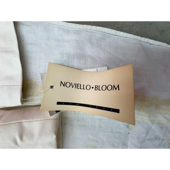 Noviello Bloom Silk 2‑Piece Pant Suit Size 8 Ivory Blush Made in USA Womens - Picture 8 of 16